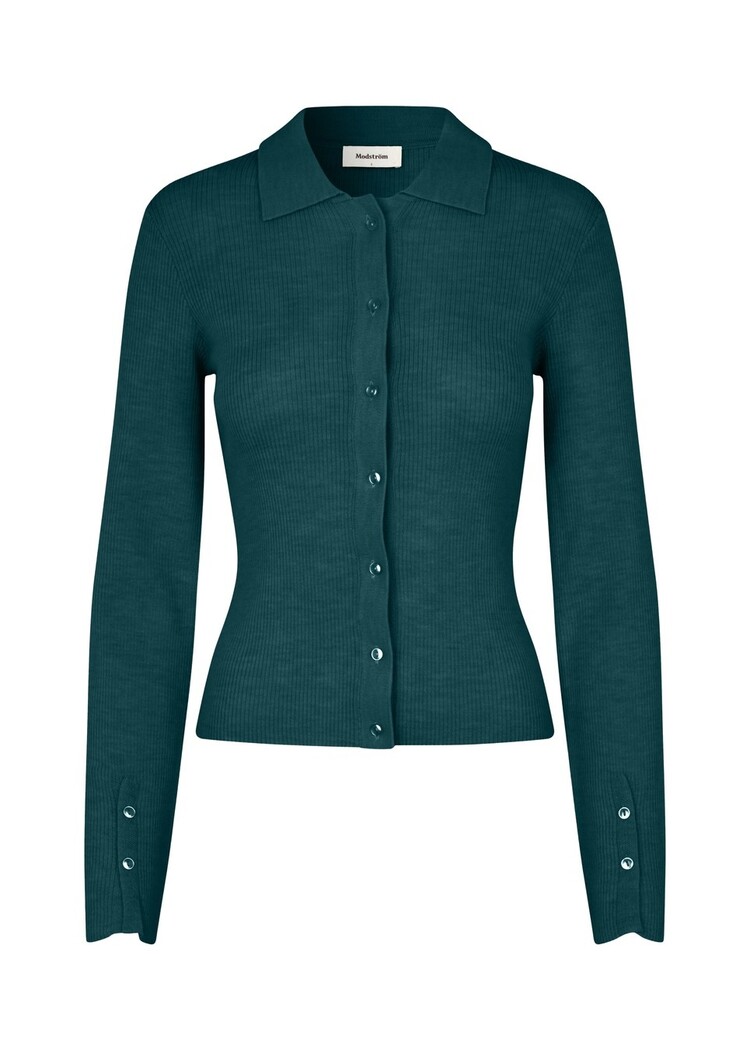 Modström HirokiMD Cardigan Bottle Green