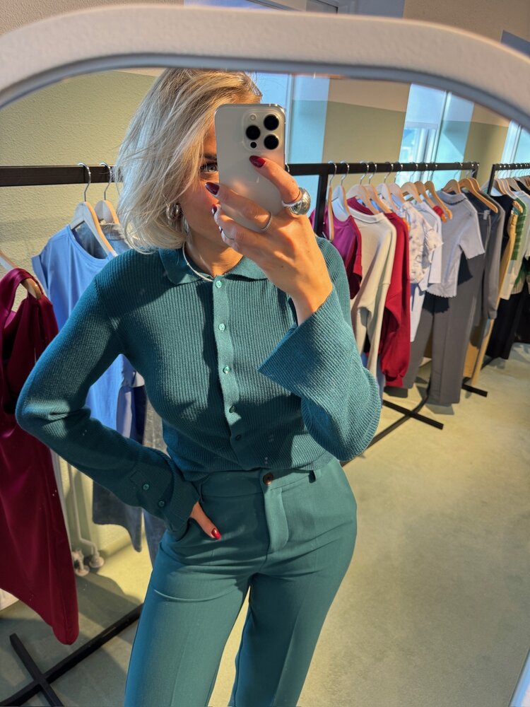 Modström HirokiMD Cardigan Bottle Green