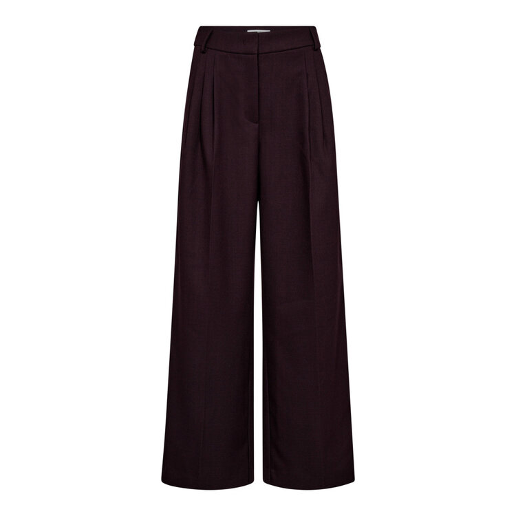 Co'Couture AlmiraCC Pleat Pant Plum