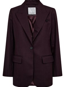Co'Couture AlmiraCC Fitted Blazer Plum