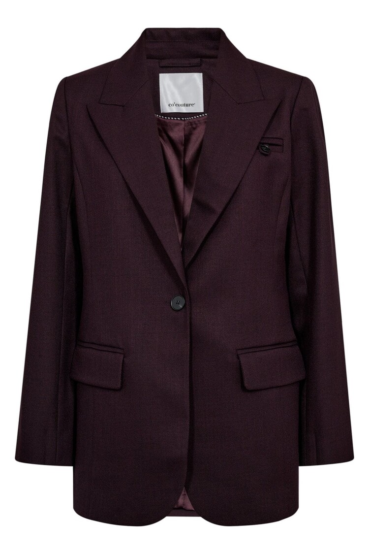 Co'Couture AlmiraCC Fitted Blazer Plum