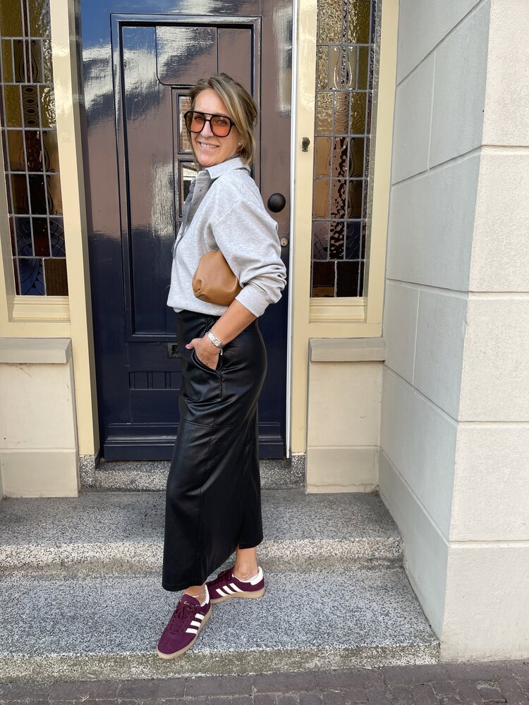 Co'Couture DengiCC Polo Sweat Pale Grey