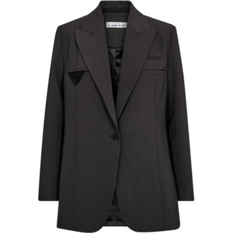 Haute L'Amitié Emerald Single Blazer Grey