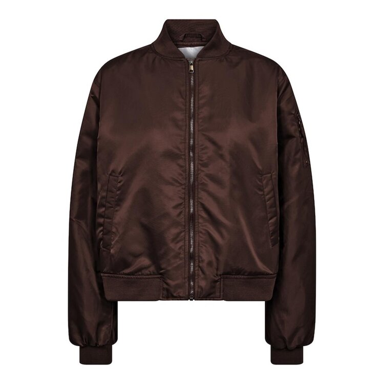 Co'Couture LibbyCC Bomber Jacket Dark Brown
