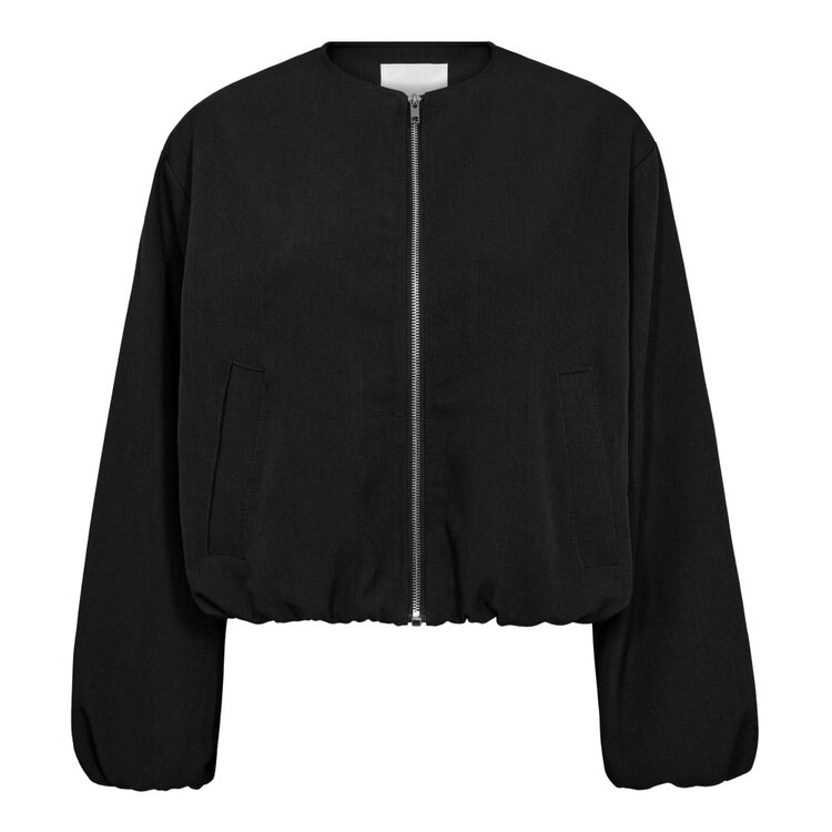 Co'Couture LunaCC Balloon Zip Jacket Black