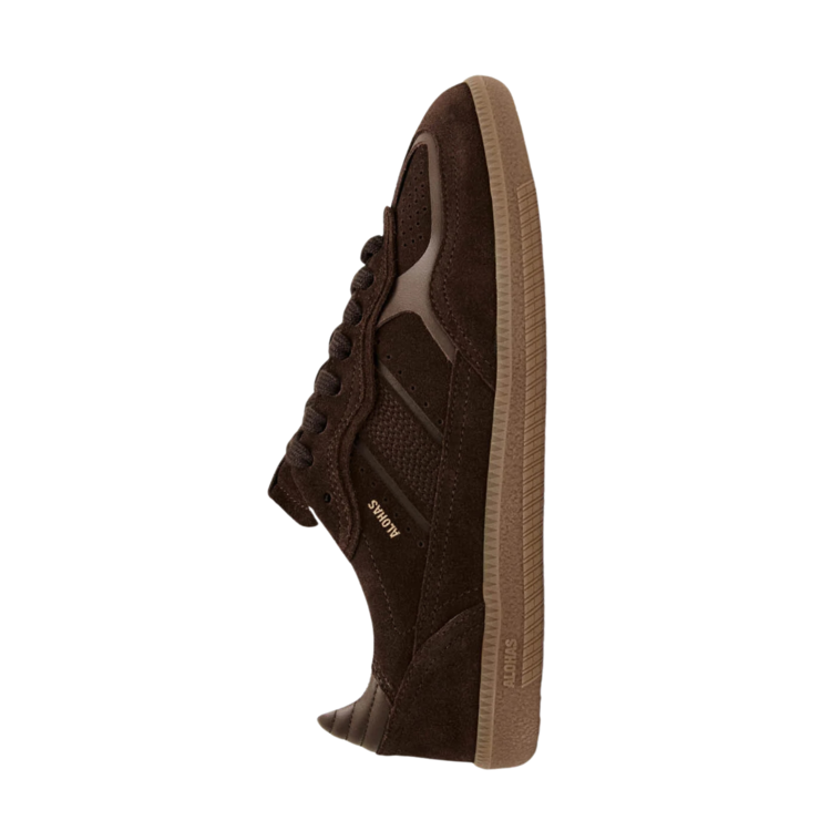 Alohas Rife Chocolate Brown Leather Sneakers