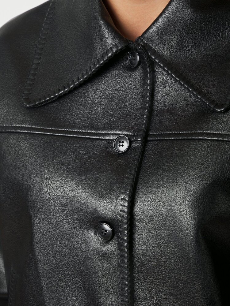 Neo Noir Lunara Collar Stitch Jacket Black