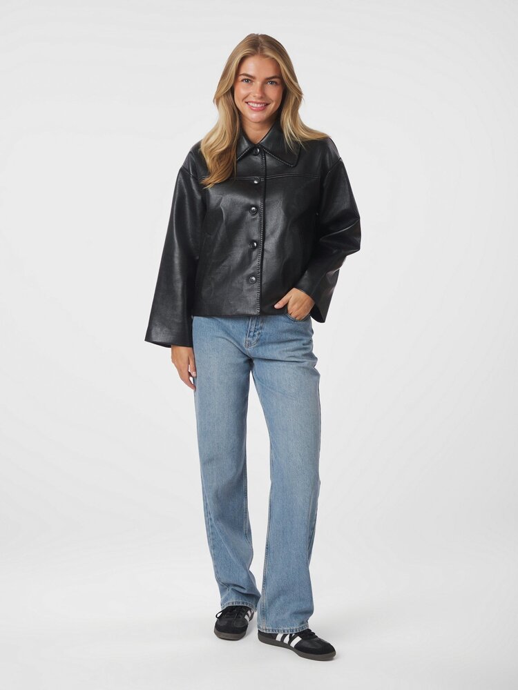 Neo Noir Lunara Collar Stitch Jacket Black