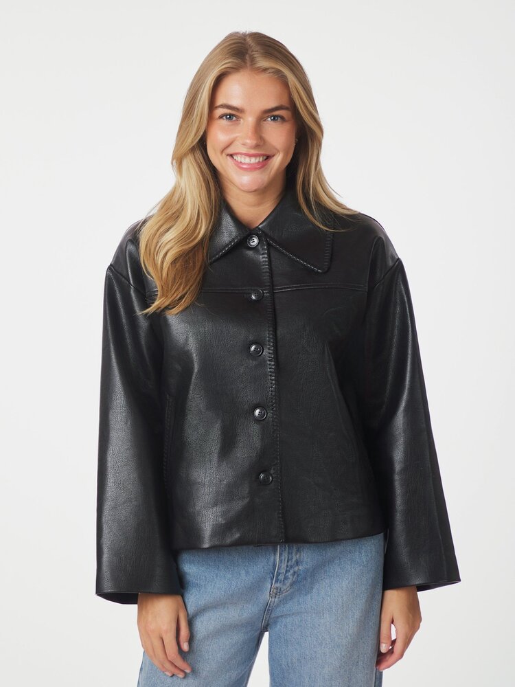 Neo Noir Lunara Collar Stitch Jacket Black