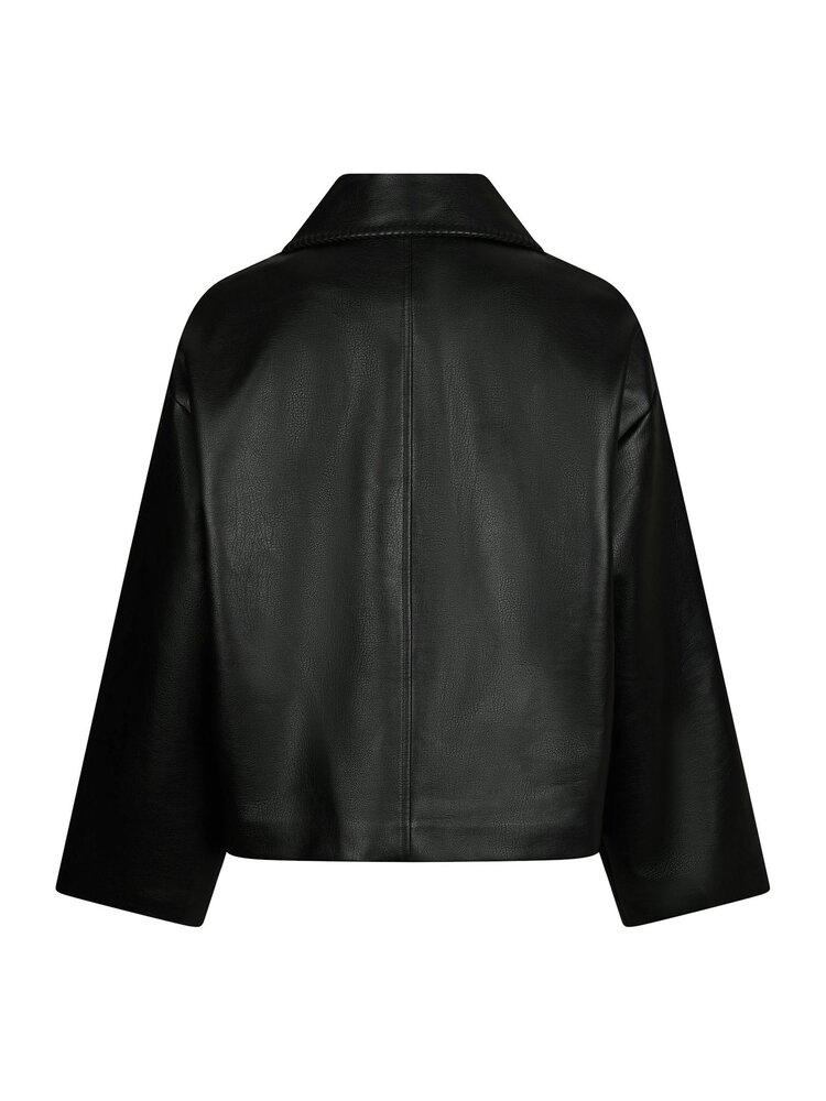 Neo Noir Lunara Collar Stitch Jacket Black