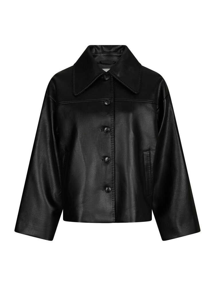 Neo Noir Lunara Collar Stitch Jacket Black