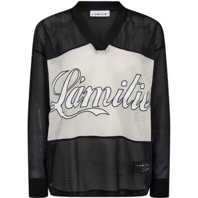 Haute L'Amitié Drift Mix Logo Blouse Black