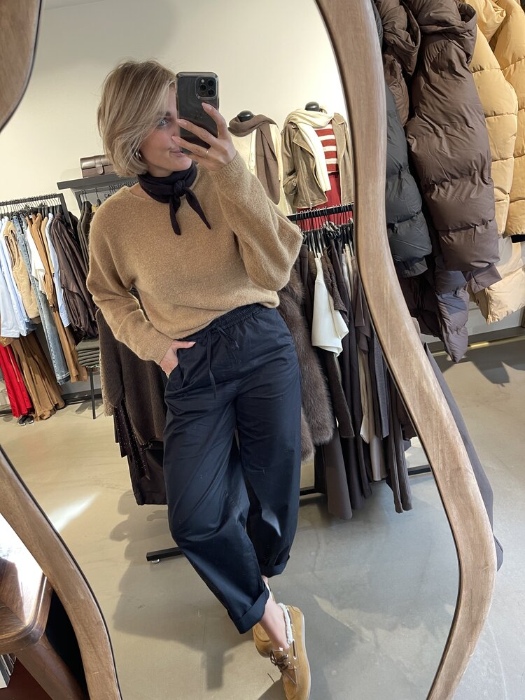 Selected Femme Juma HW Loose Barrel Pant Black