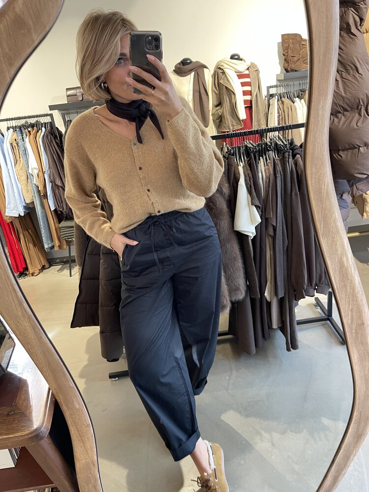 Selected Femme Juma HW Loose Barrel Pant Black