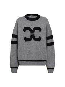 Co'Couture RowCC Coco Logo Knit Light Grey