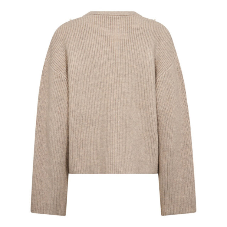 Co'Couture RowCC Rib Pearl Knit Bone