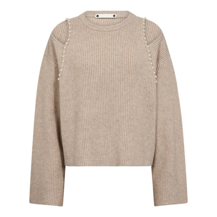 Co'Couture RowCC Rib Pearl Knit Bone
