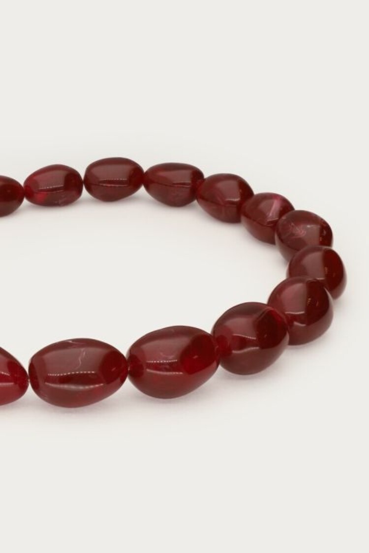 My Jewellery Necklace Chunky Beads Burgundy