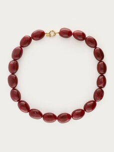 My Jewellery Necklace Chunky Beads Burgundy