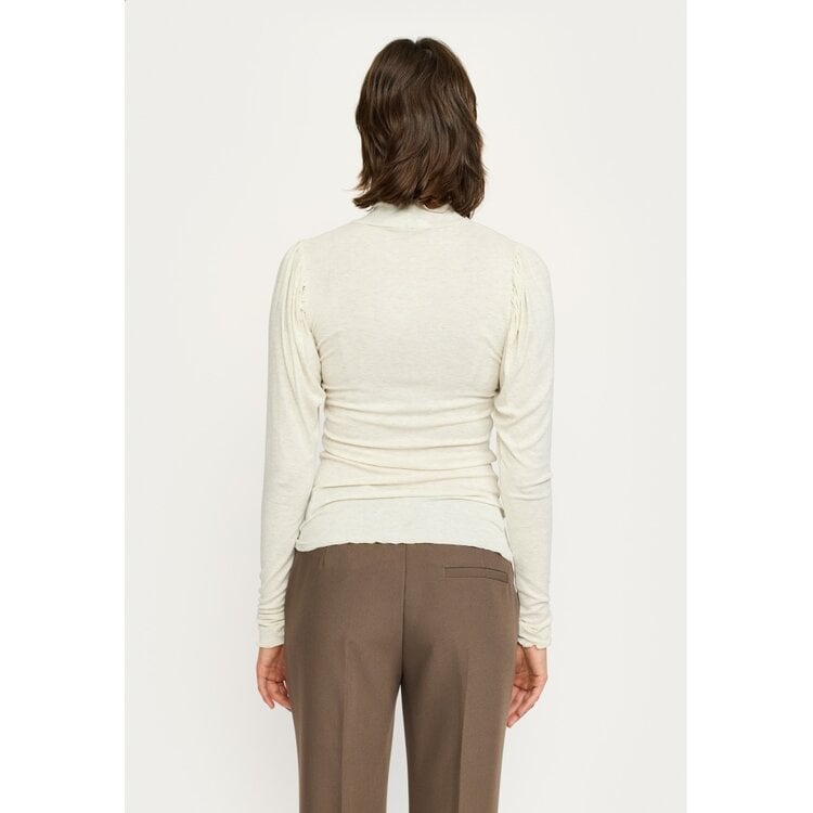 Soft Rebels Roman Frill LS Top Arctec Wolf Melange