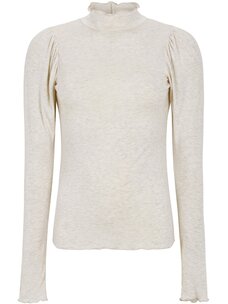 Soft Rebels Roman Frill LS Top Arctec Wolf Melange