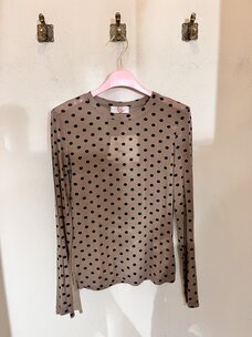 Just be Jolie Emma Polka Dot Taupe
