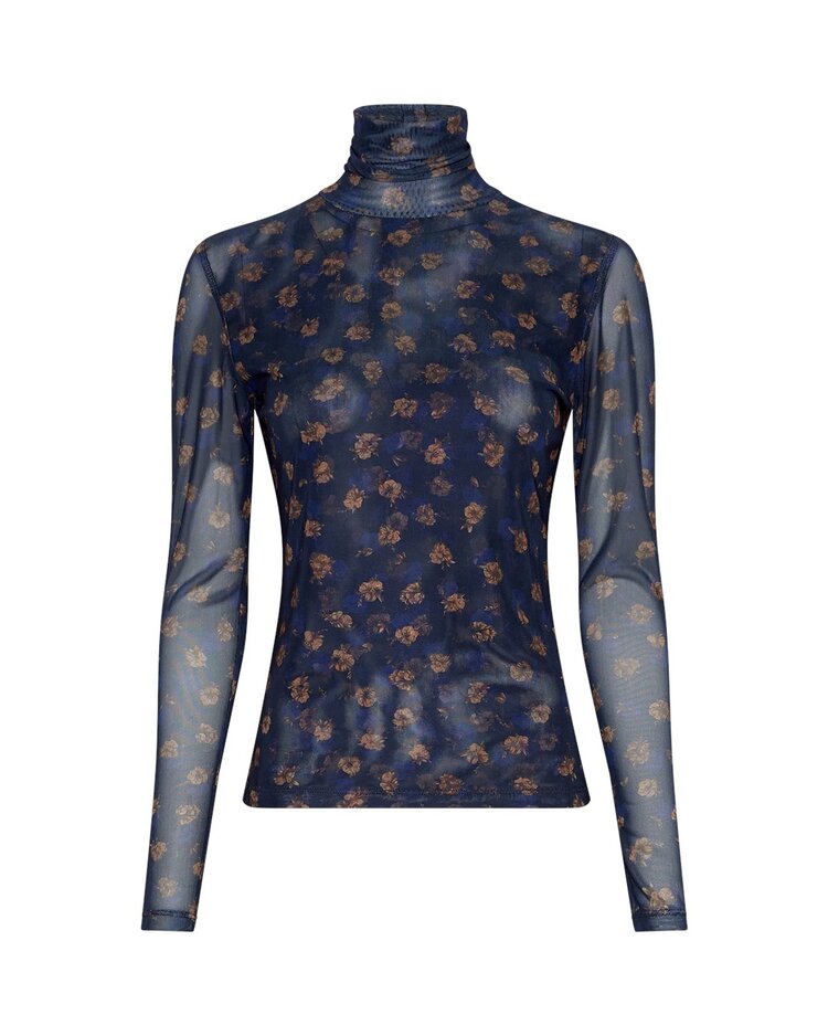 MSCH Ginie Illenora Top Mari Blue Flower