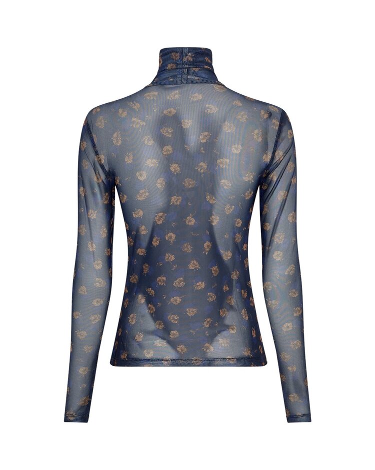 MSCH Ginie Illenora Top Mari Blue Flower