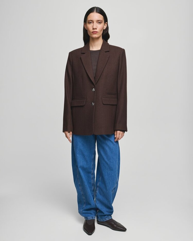 MSCH Elliot Loose Blazer Hot Fudge