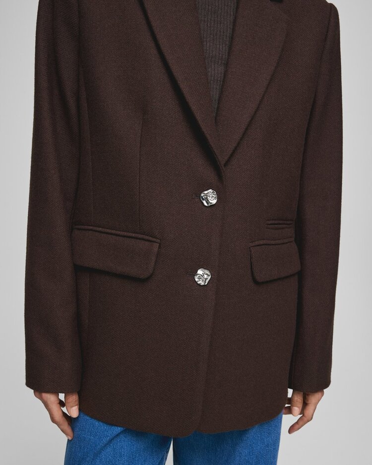 MSCH Elliot Loose Blazer Hot Fudge