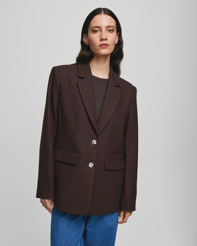 MSCH Elliot Loose Blazer Hot Fudge