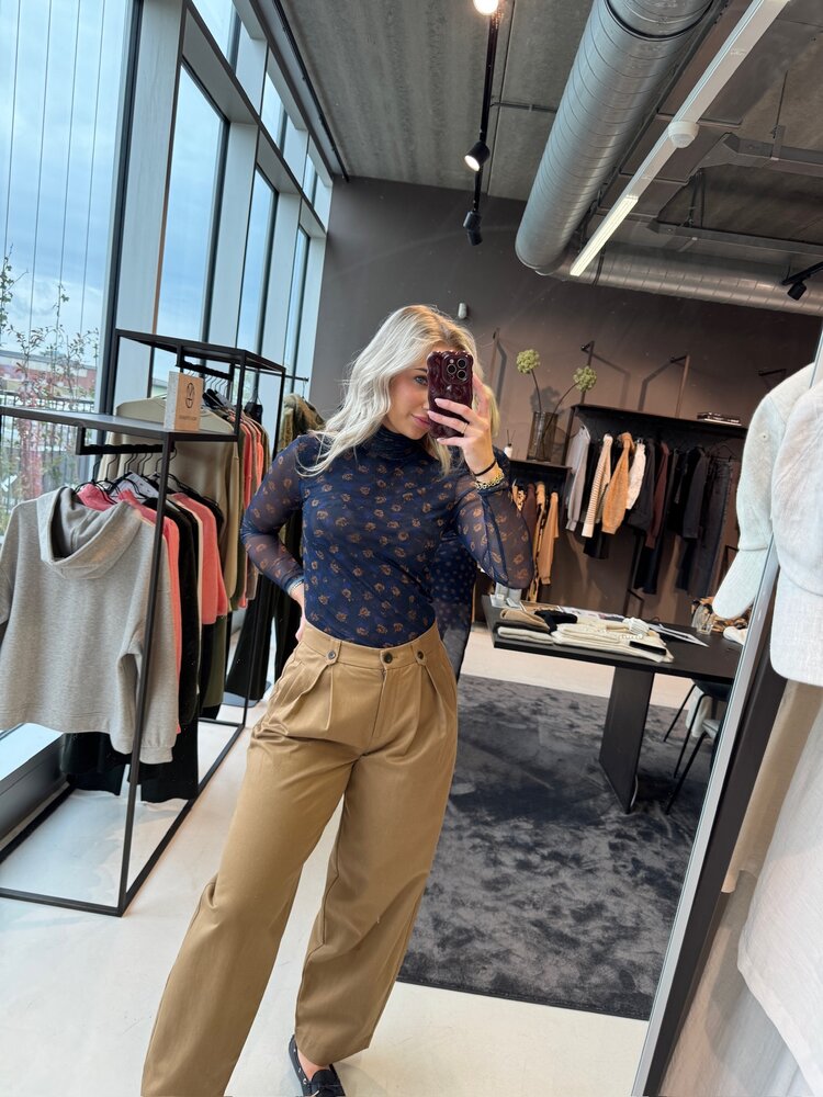 MSCH Ginie Illenora Top Mari Blue Flower