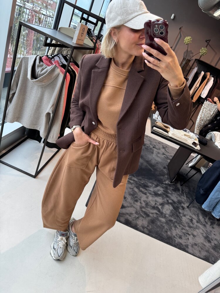 MSCH Elliot Loose Blazer Hot Fudge