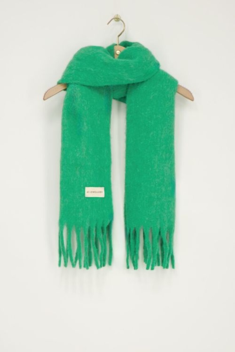 My Jewellery Groene Sjaal Met Franjes