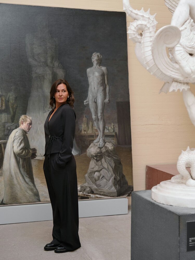 Neo Noir Zalka Eyelet Pants Dark Grey