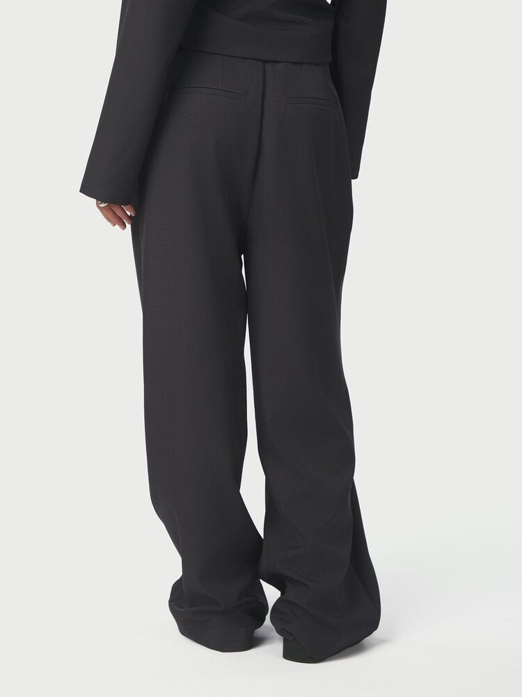 Neo Noir Zalka Eyelet Pants Dark Grey