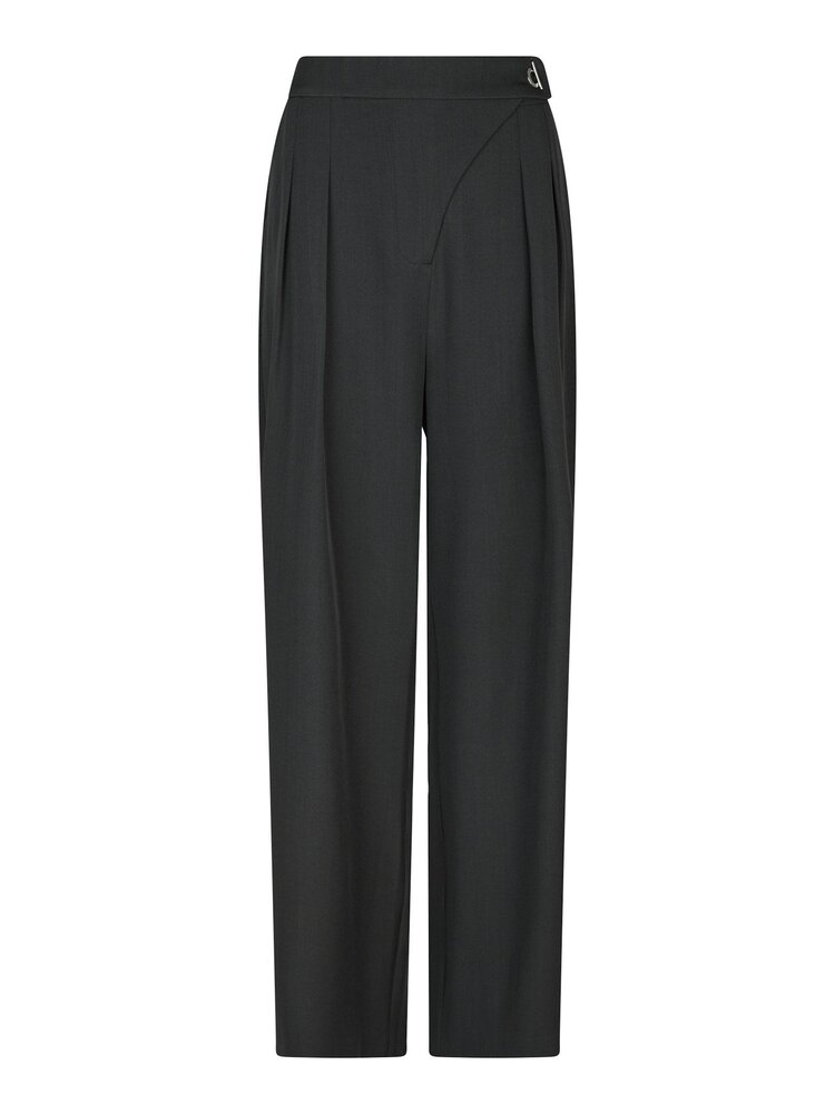 Neo Noir Zalka Eyelet Pants Dark Grey