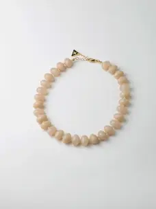 Bow19 Arta Bead Necklace Cream