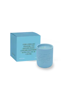 The Gift Label Cemented Candle 170gr - STUDIO - Your Vibes Are Amazing