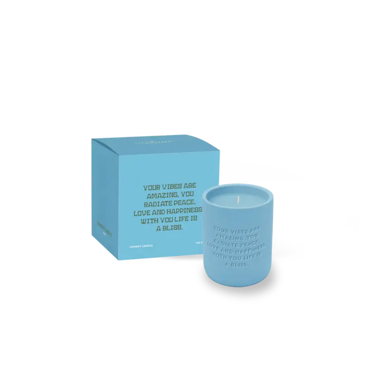 The Gift Label Cemented Candle 170gr - STUDIO - Your Vibes Are Amazing