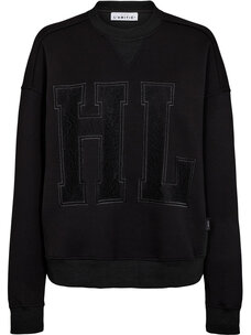 Haute L'Amitié Lace Application Sweat Black