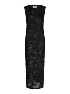 Neo Noir Tiranna Big Flower Mesh Dress Black