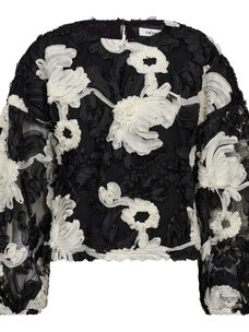 Co'Couture FleurCC Fluffy Blouse Black