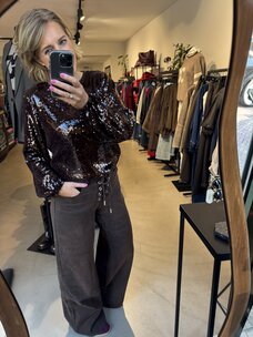 Just be Jolie Lexie The Wide Jeans Lace Brown