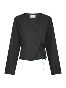 Neo Noir Simmi Eyelet Blouse Dark Grey