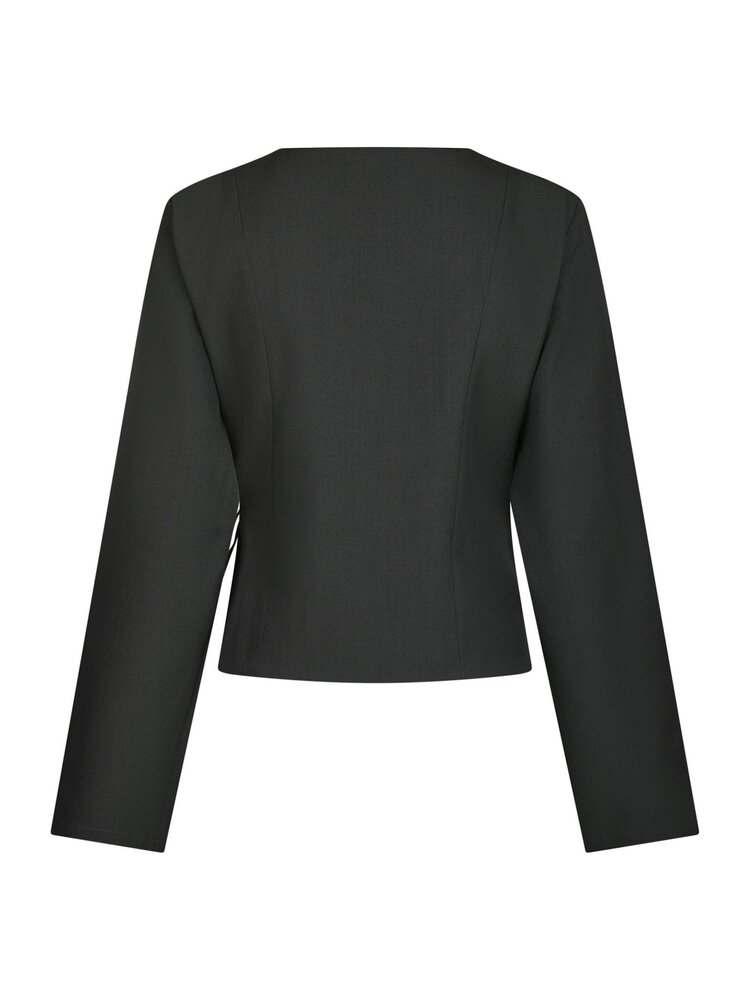 Neo Noir Simmi Eyelet Blouse Dark Grey