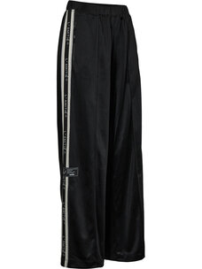 Haute L'Amitié Baggy Lurex Logo Tall Track Pants Black