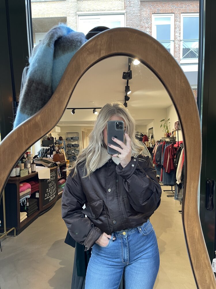 Just be Jolie Cher Bomber Jacket Brown