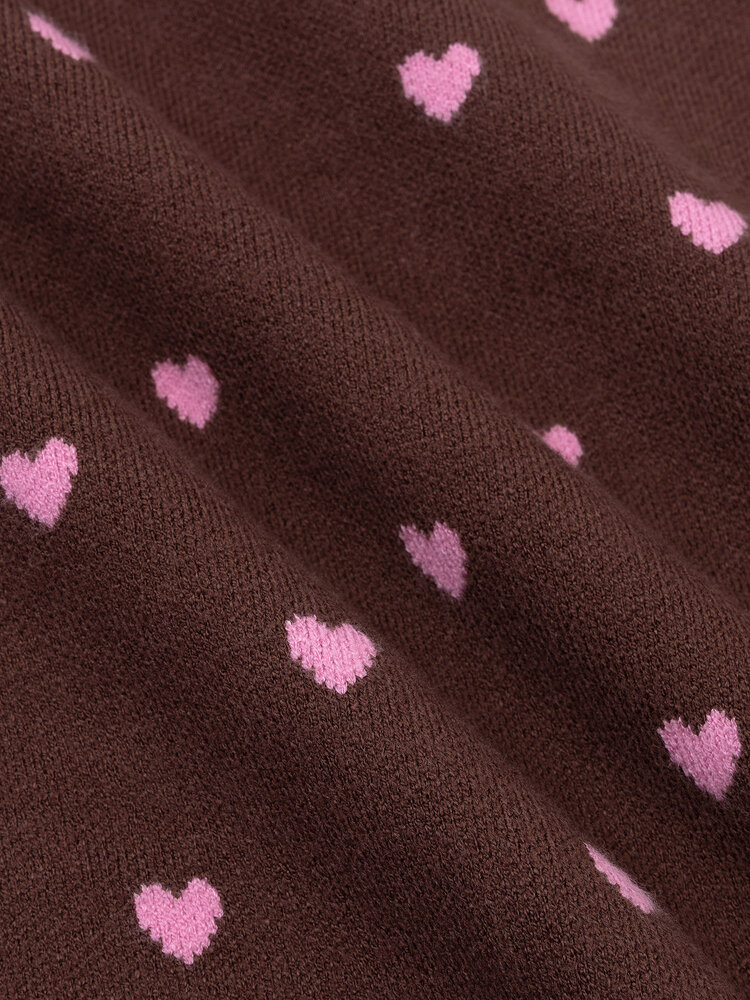 Ydence Knitted Sweater Emily Brown/Pink