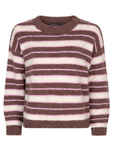 Ydence Knitted Sweater Aria Mocha/Ecru